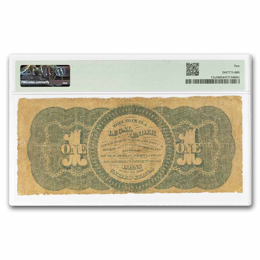 1862 $1.00 Legal Tender Salmon P. Chase VG-10 PMG (Fr#17A) | eBay